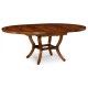 Mahogany Round Extending Dining Table 48