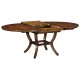 Mahogany Round Extending Dining Table 48
