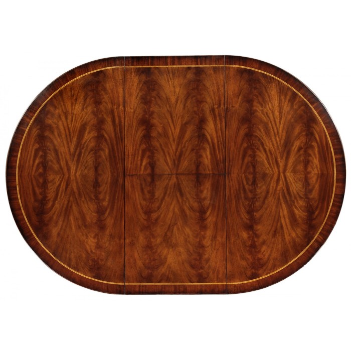Mahogany Round Extending Dining Table 48