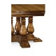 Country Walnut Round Extending Dining Table 48