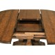 Country Walnut Round Extending Dining Table 48