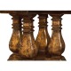 Country Walnut Round Extending Dining Table 54