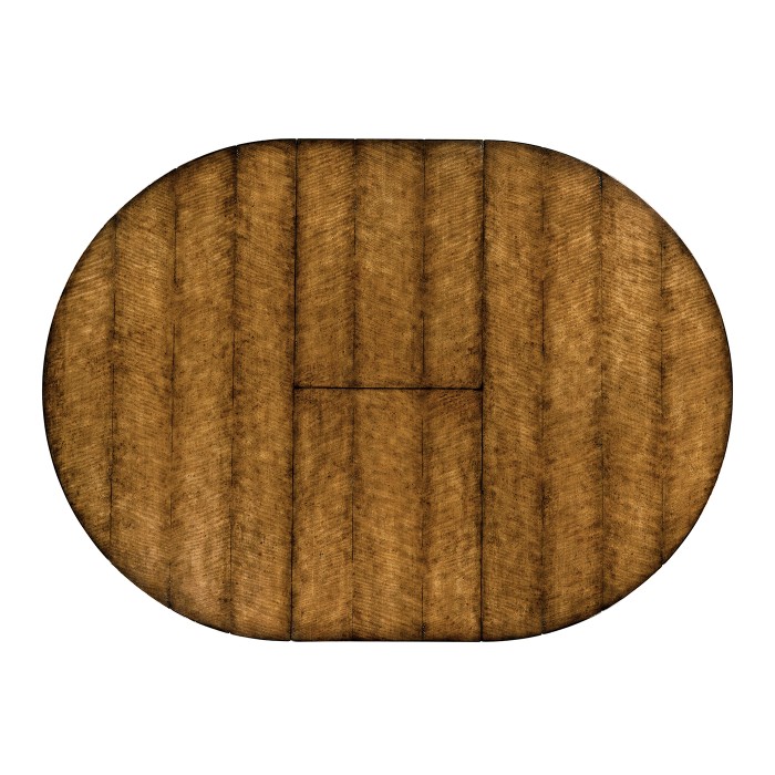 Country Walnut Round Extending Dining Table 60