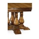 Country Walnut Round Extending Dining Table 60