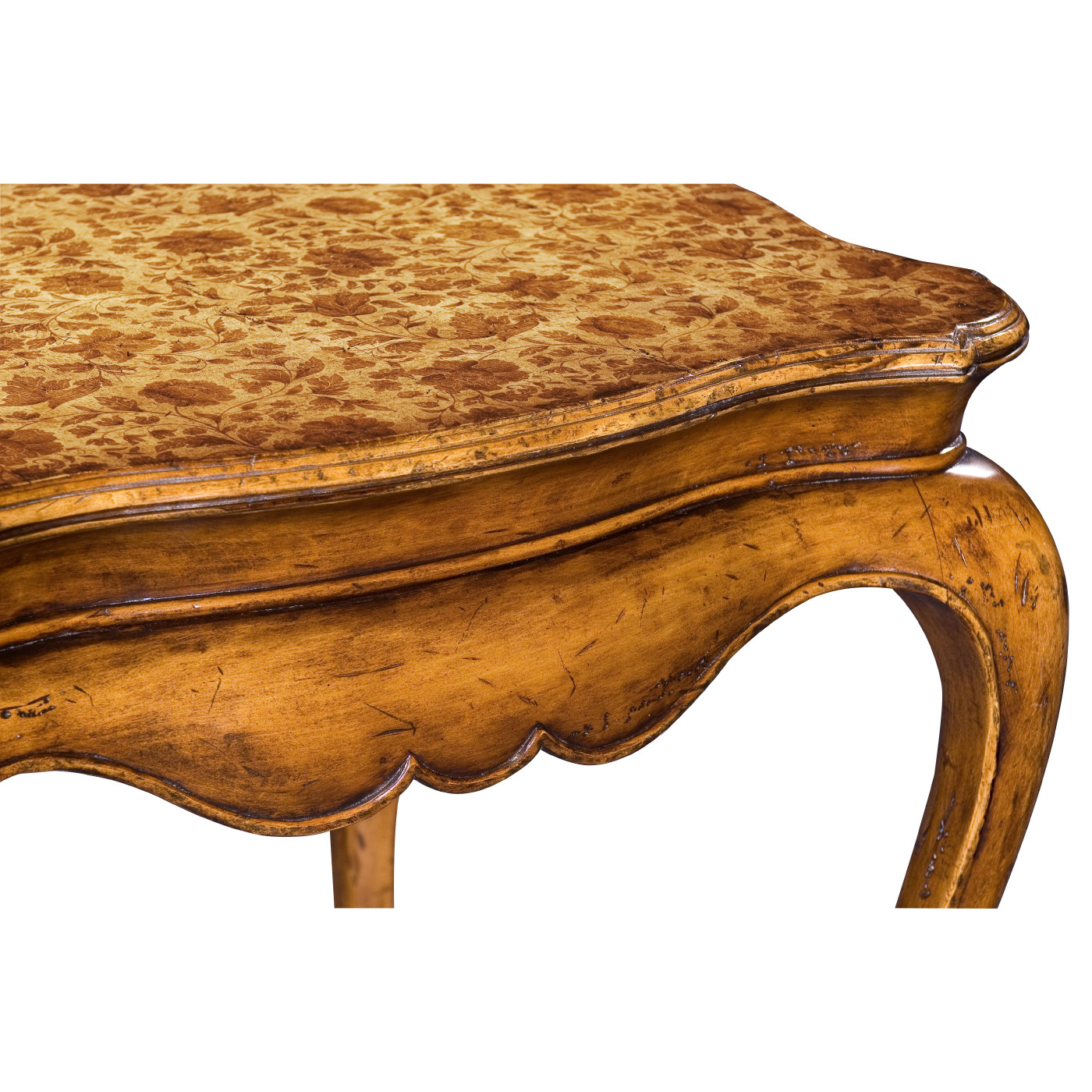 Painted Flower Side Table