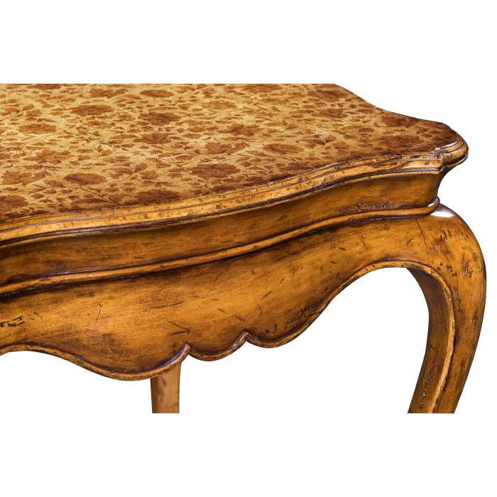Painted Flower Side Table