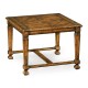 Rustic walnut nesting coffee table