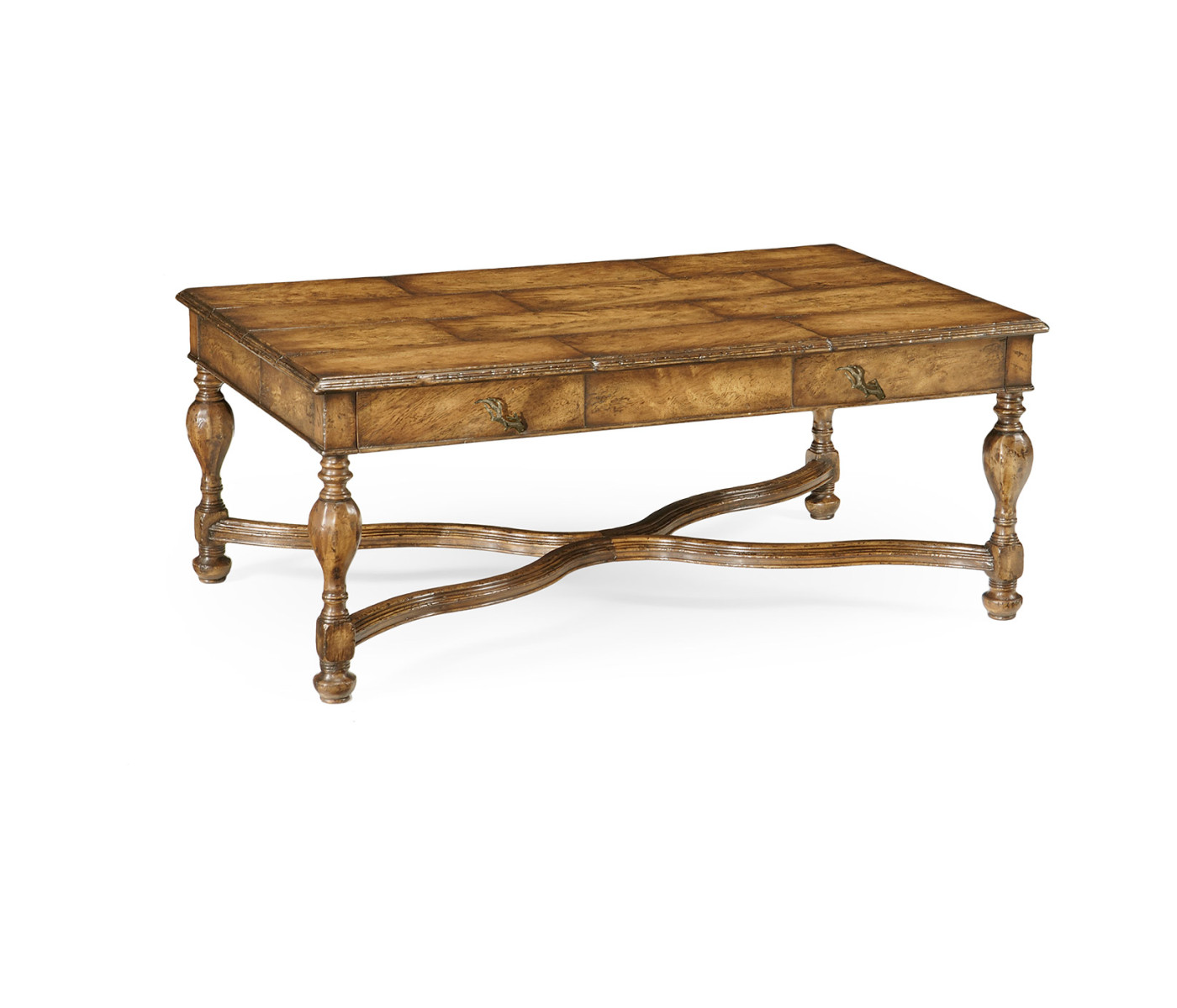 Rustic walnut coffee table