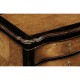 French Style Black Painted & Cherry Bedside Chest