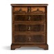 Small Chippendale Gothic Chest of Four Drawers
