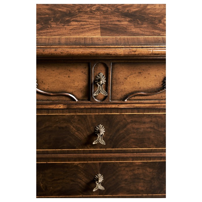 Small Chippendale Gothic Chest of Four Drawers