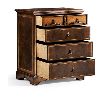 Small Chippendale Gothic Chest of Four Drawers
