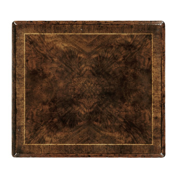 Crotch Walnut Chest on Stand