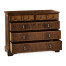 Chippendale gothic large chest of five drawers