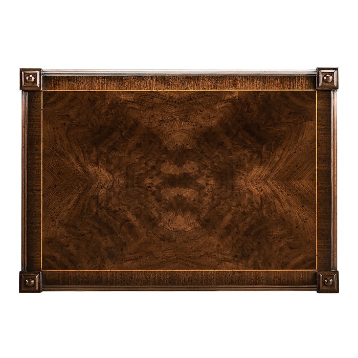 Crotch walnut side table