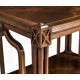 Crotch walnut side table