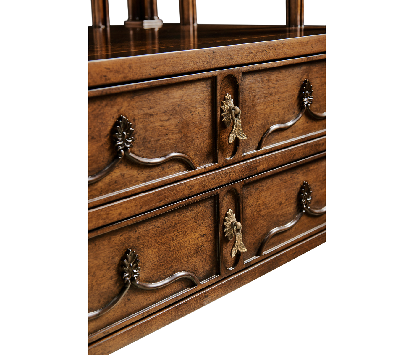 Crotch walnut side table