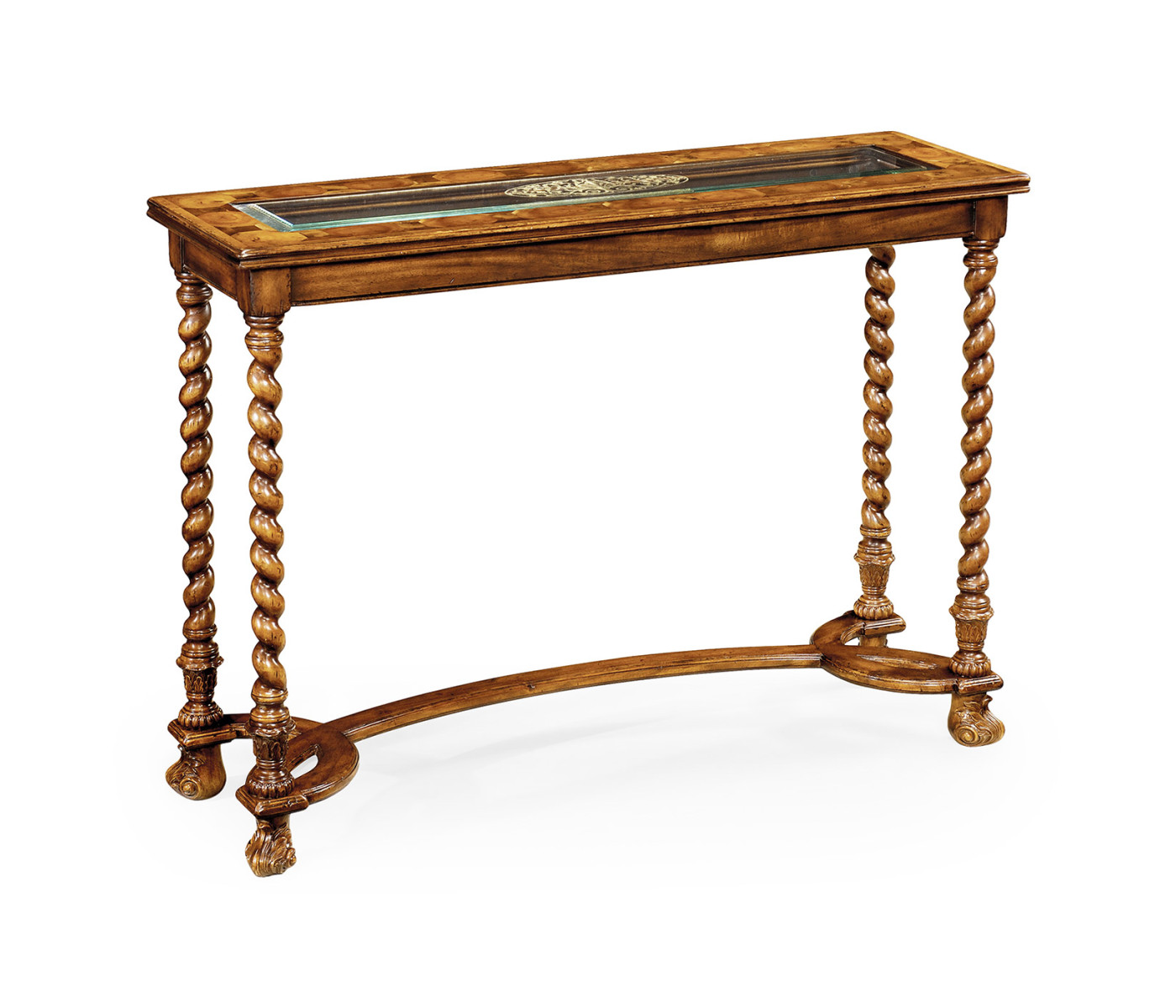 Oyster & églomisé console