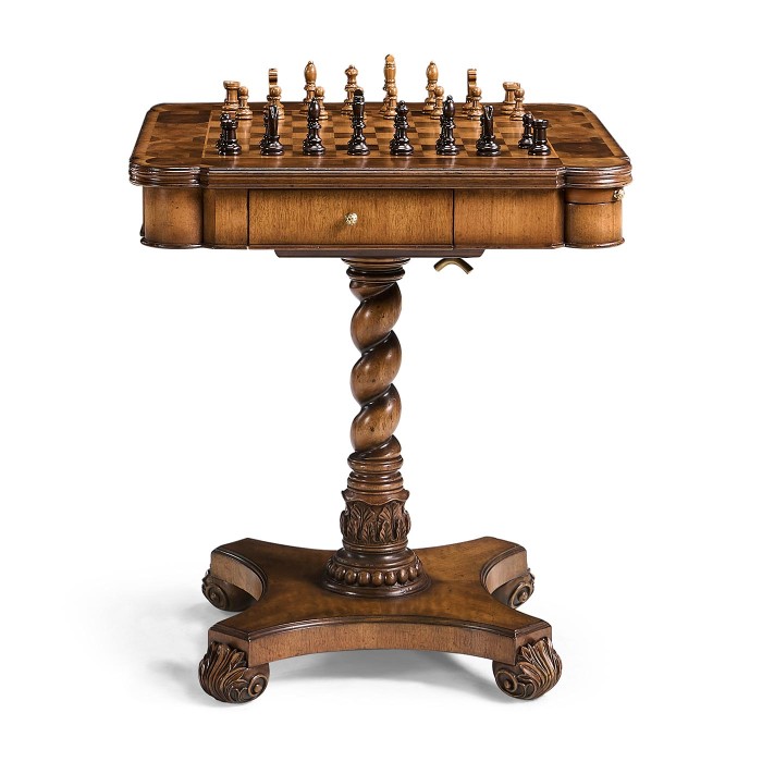 Oyster Veneer Games Table