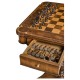 Oyster Veneer Games Table