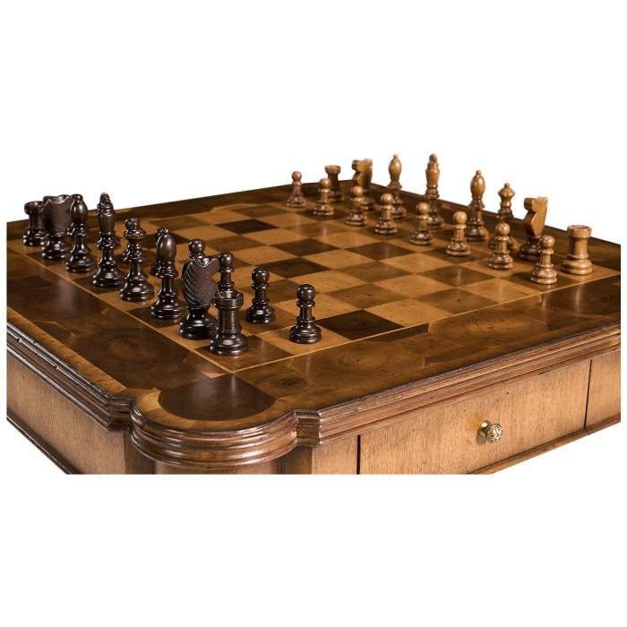 Oyster Veneer Games Table