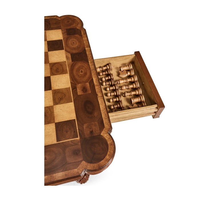 Oyster Veneer Games Table