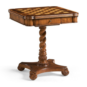 Oyster Veneer Games Table