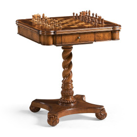 Oyster Veneer Games Table