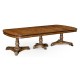 Triple Walnut Pedestal Dining Table 116