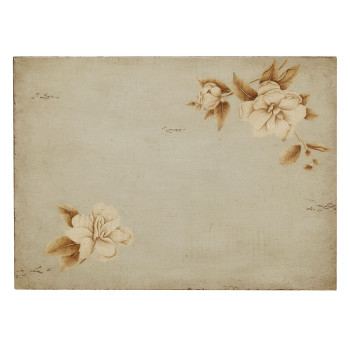 Short Foral Painted Chest on Stand