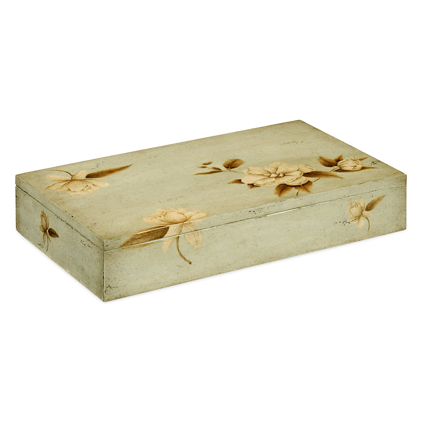 Placemats Box with Painted Floral Design