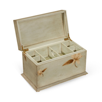 Painted Floral Rectangular Box