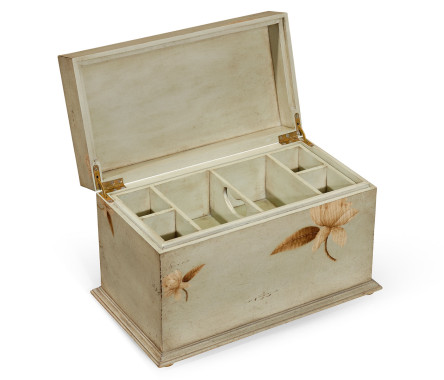 Painted Floral Rectangular Box