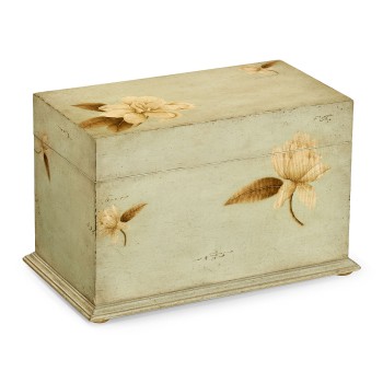 Painted Floral Rectangular Box