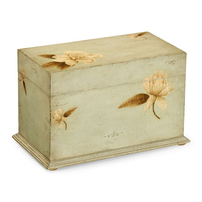 Painted Floral Rectangular Box