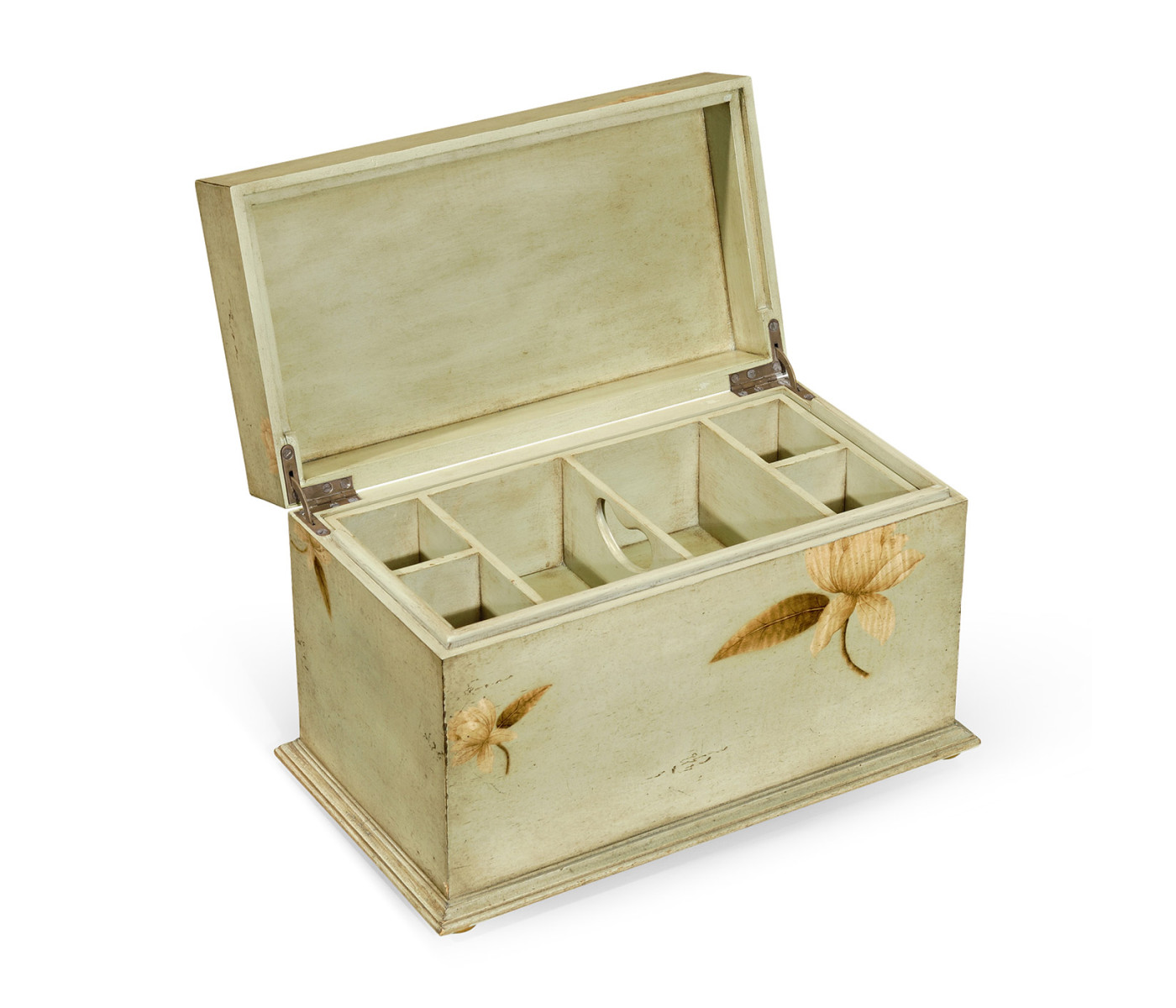 Painted Floral Rectangular Box