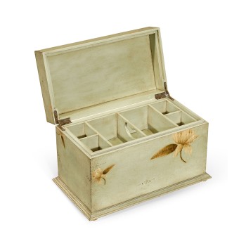 Painted Floral Rectangular Box