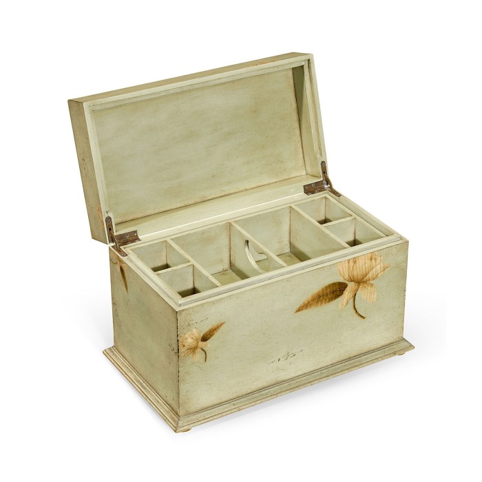 Painted Floral Rectangular Box
