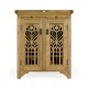 Gothic Natural Oak Wine Cabinet Small