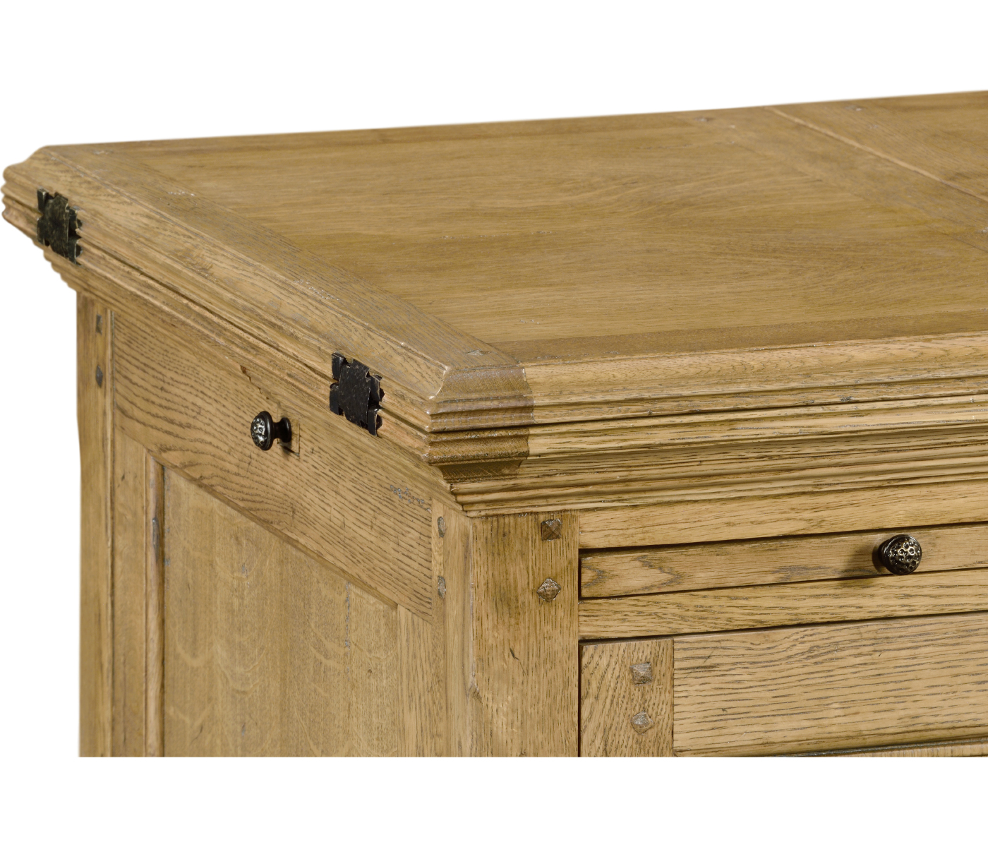 Gothic Natural Oak Wine Cabinet Small