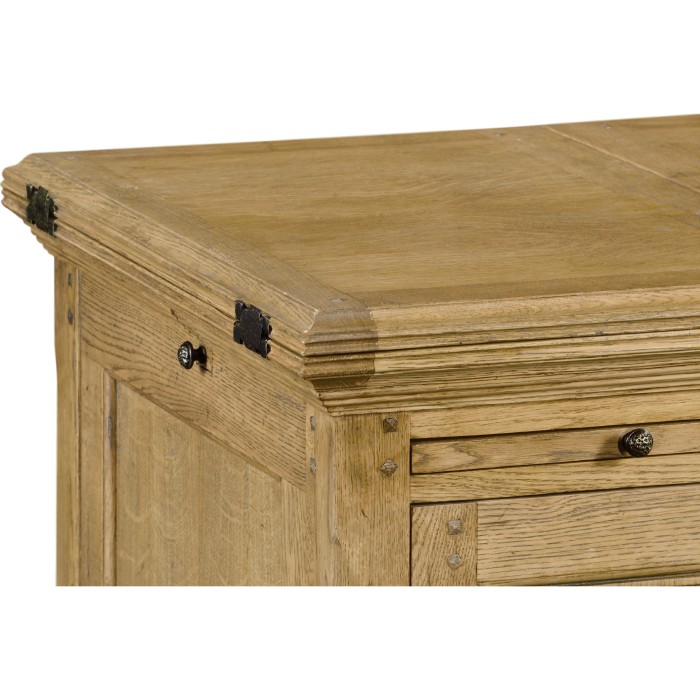 Gothic Natural Oak Wine Cabinet Small