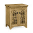 Gothic Natural Oak Wine Cabinet Small