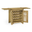 Gothic Natural Oak Wine Cabinet Small