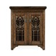 Gothic Dark Oak Wine Cabinet Small