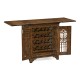 Gothic Dark Oak Wine Cabinet Small