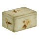 Drinks Coasters Box with Painted Floral Design