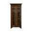 Tall Gothic Dark Oak Wine Cabinet