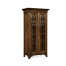Tall Gothic Dark Oak Wine Cabinet