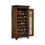 Tall Gothic Dark Oak Wine Cabinet