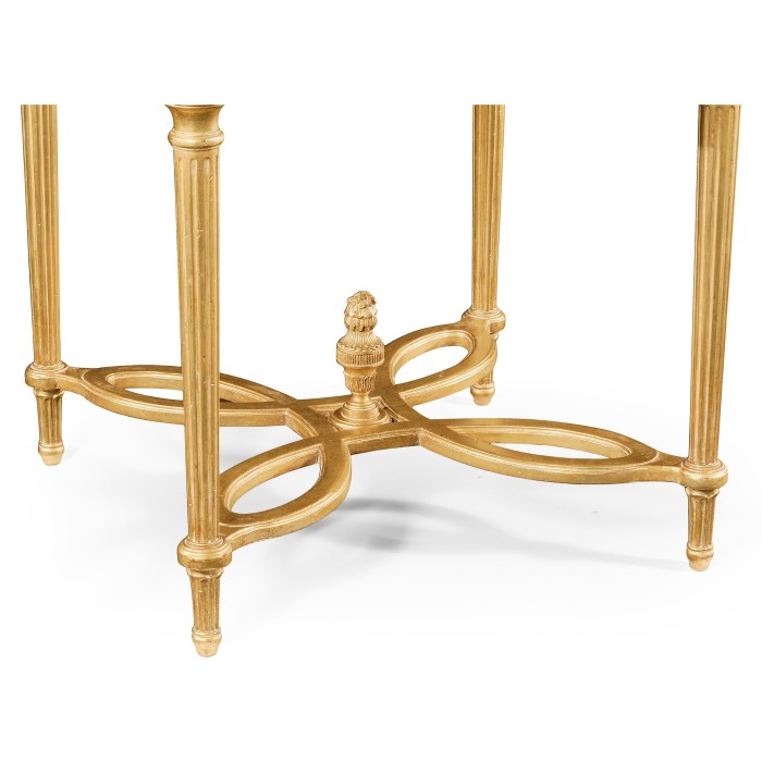 Napoleon III Mahogany Centre Table (Gilded  Base)